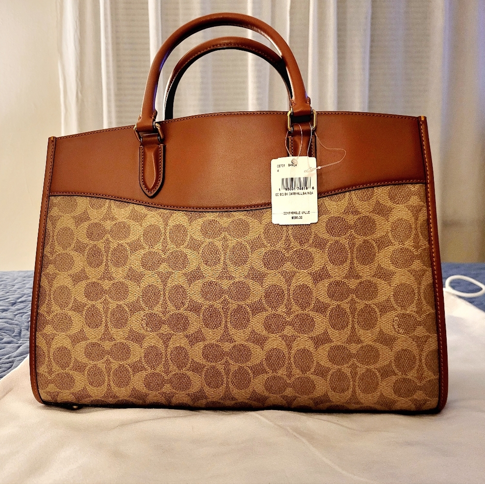 Coach Brooke Carryall In Signature Canvas - Picture 2 of 12